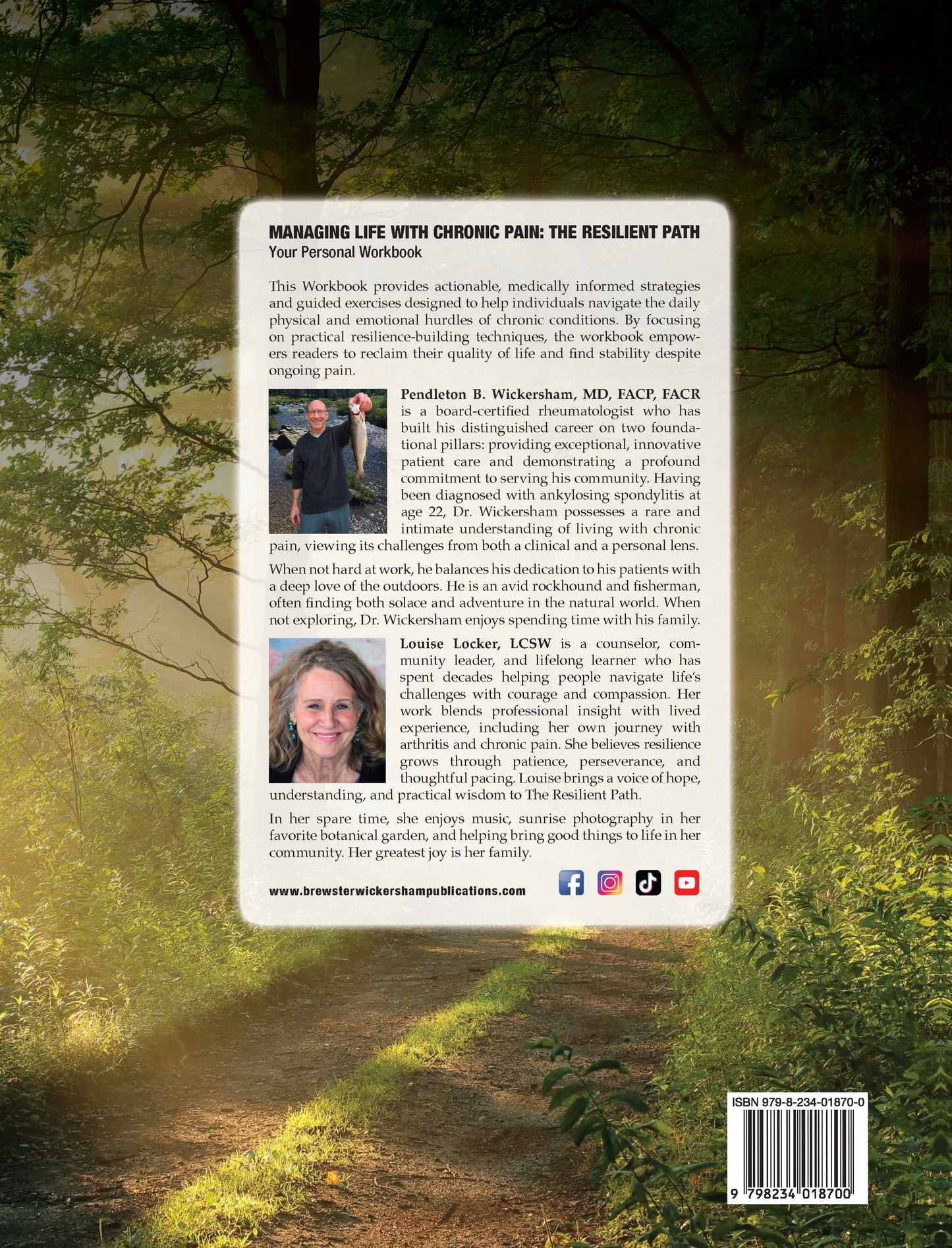 Managing Life with Chronic Pain: The Resilient Path. Your Personal Workbook.